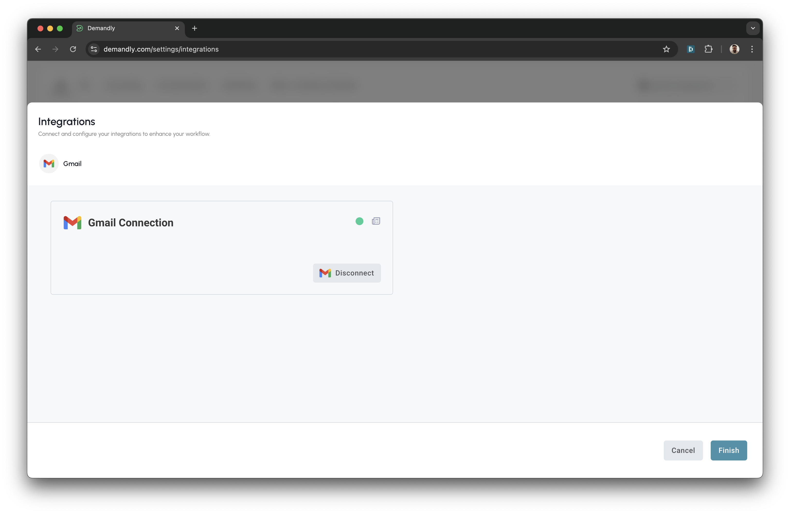 Gmail integration verification