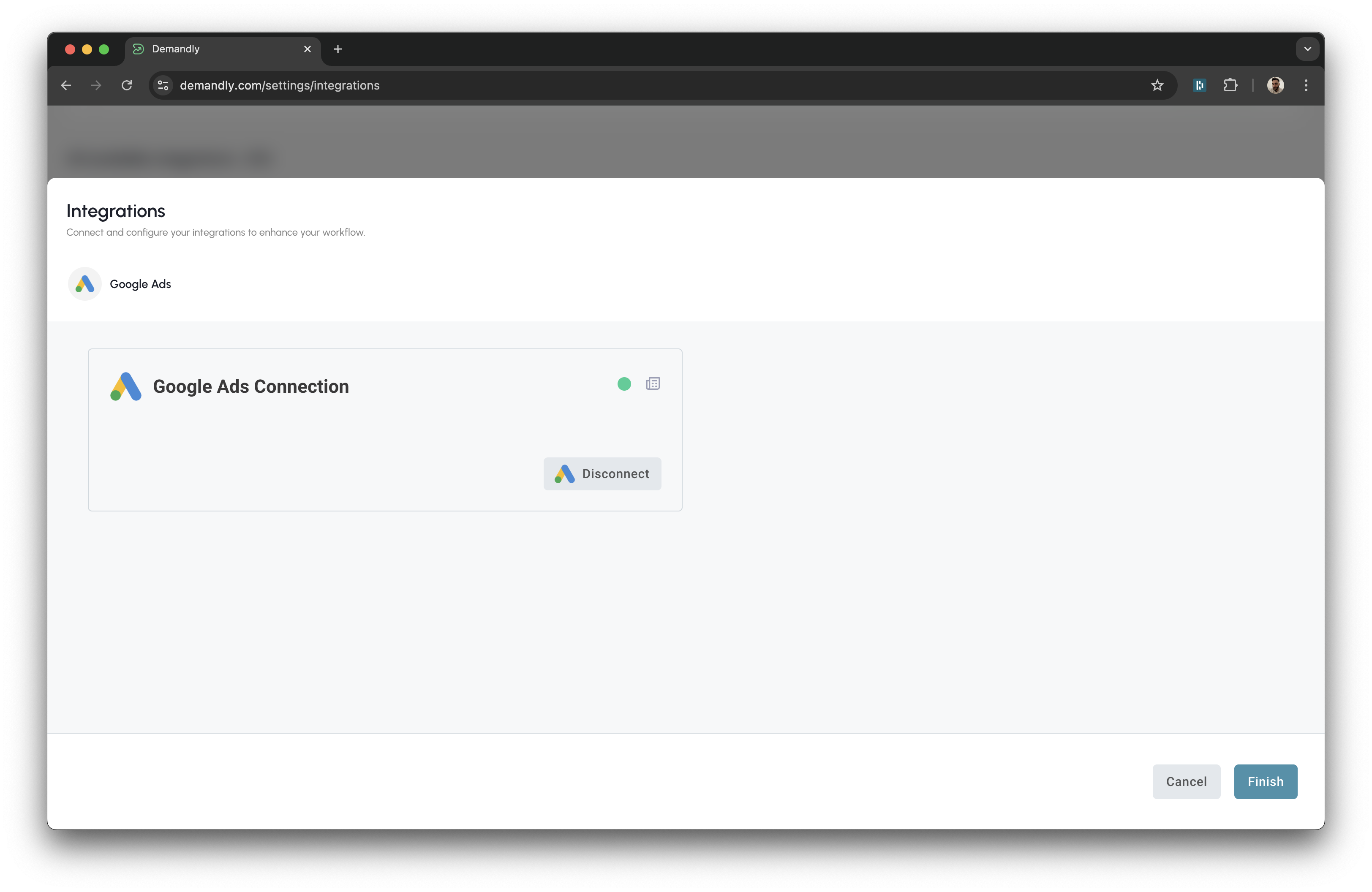 Google Ads integration verification