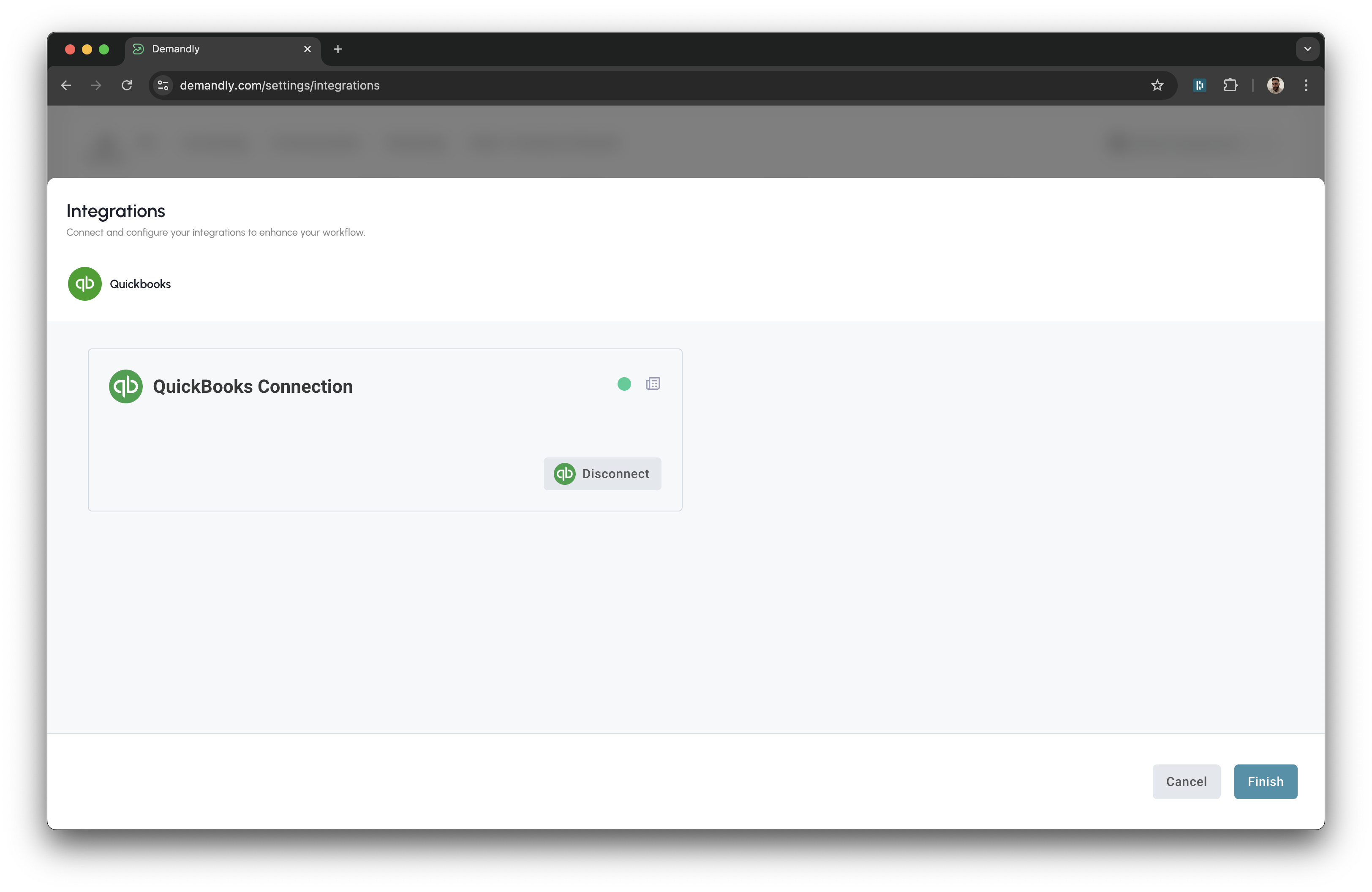 Quickbooks finish setup