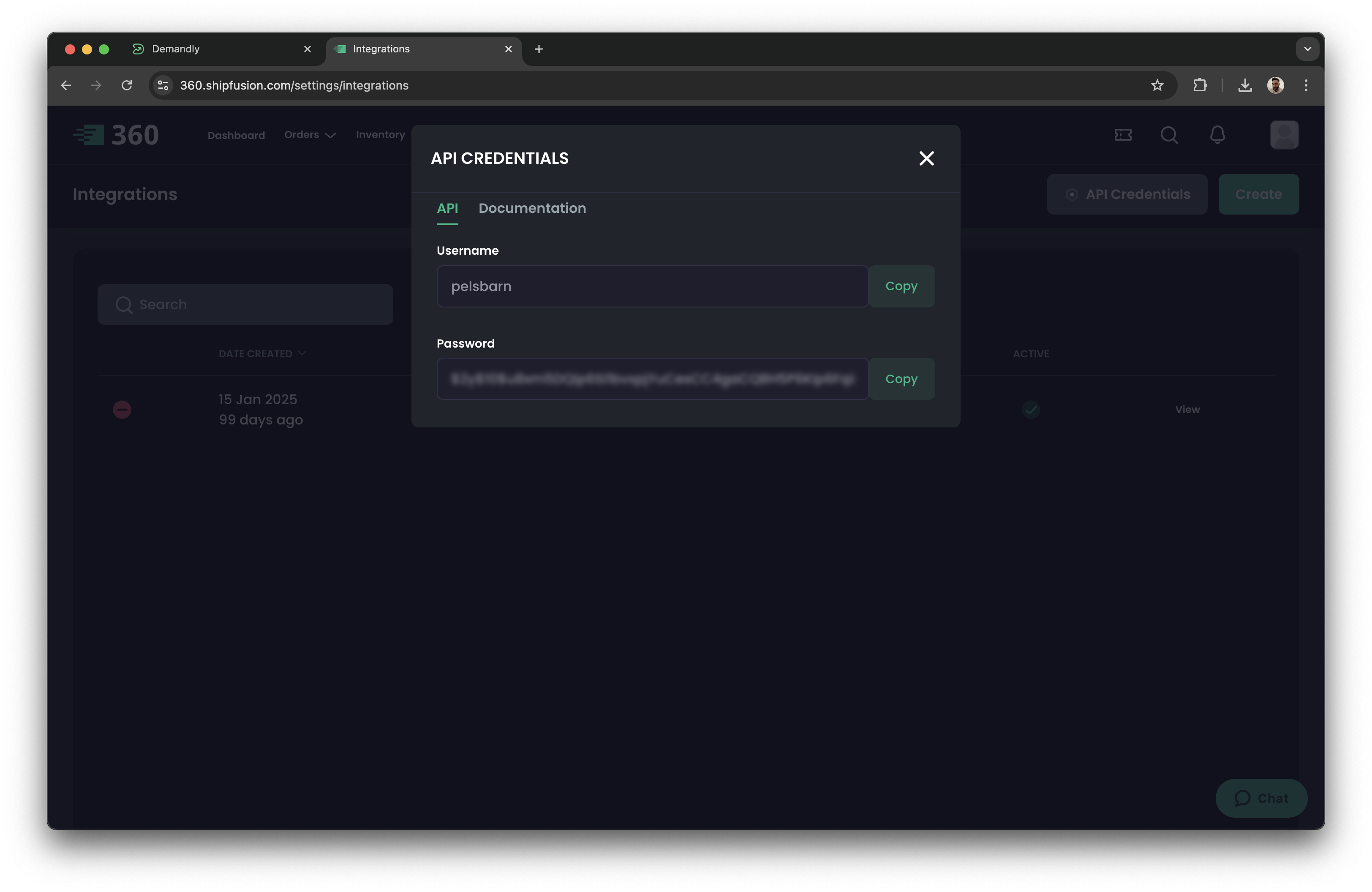 Shipfusion username retrieval